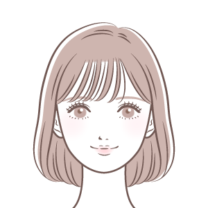 女性の顔のイラスト